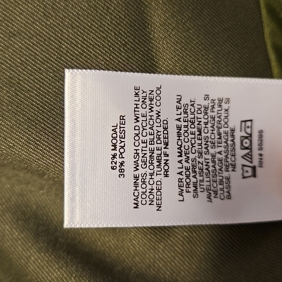 Express Modal Blend Trench Coat in Olive Green, M - Picture 5 of 6